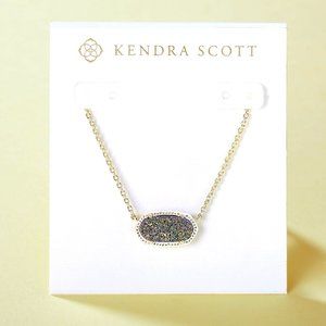 New Kendra Scott Elisa Gold Multicolor Drusy